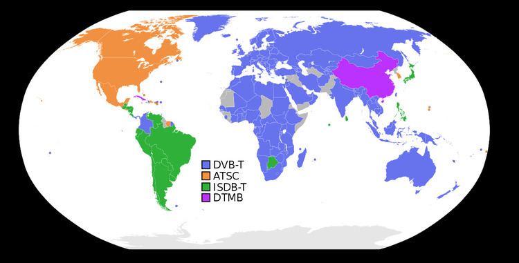 List of digital television deployments by country