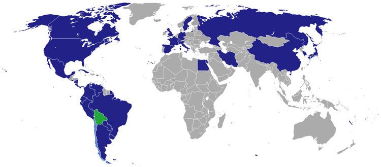 List of diplomatic missions in Bolivia
