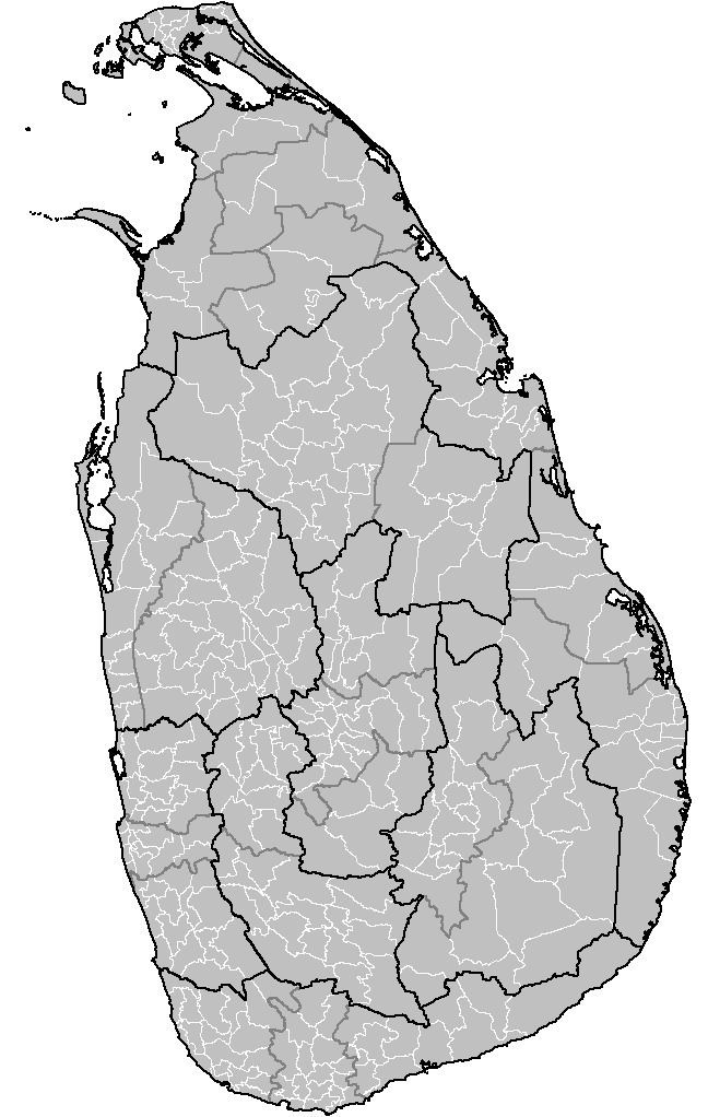 List of Divisional Secretariats of North Western Province, Sri Lanka