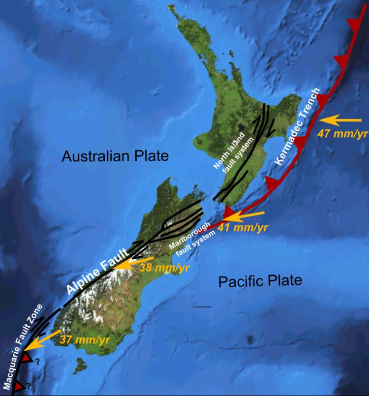 List of earthquakes in New Zealand