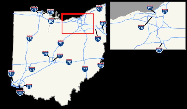 List of Interstate Highways in Ohio