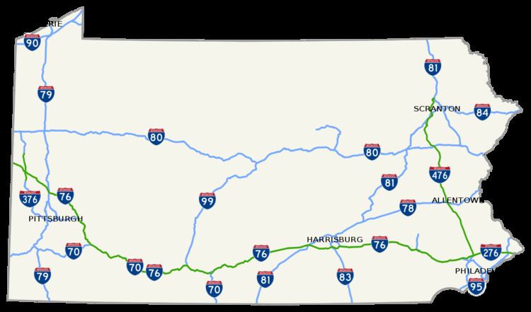 List of Interstate Highways in Pennsylvania