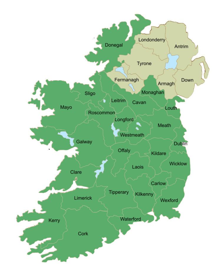 List of Irish counties by population