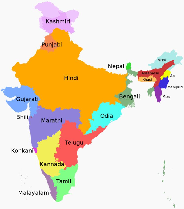 List of languages by number of native speakers in India