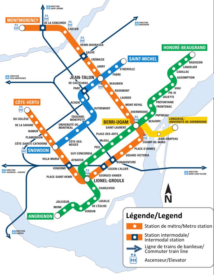List of Montreal Metro stations