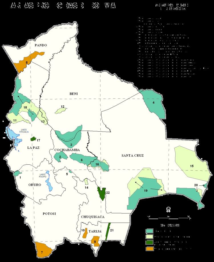 List of national parks of Bolivia