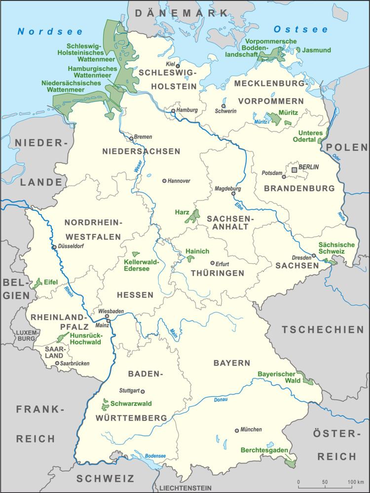 List of national parks of Germany