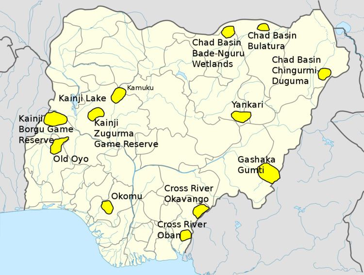 List of national parks of Nigeria