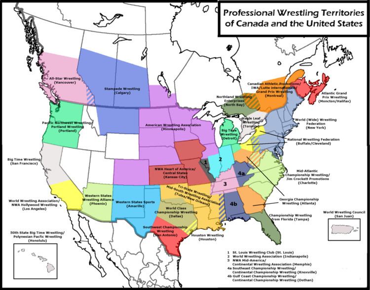 List of National Wrestling Alliance territories