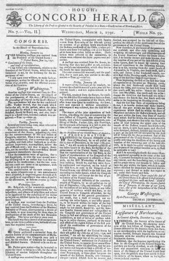 List of newspapers in New Hampshire in the 18th century