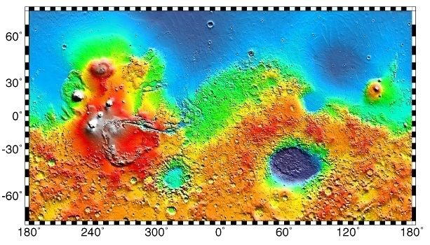 List of plains on Mars
