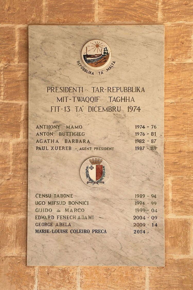 List of Presidents of Malta