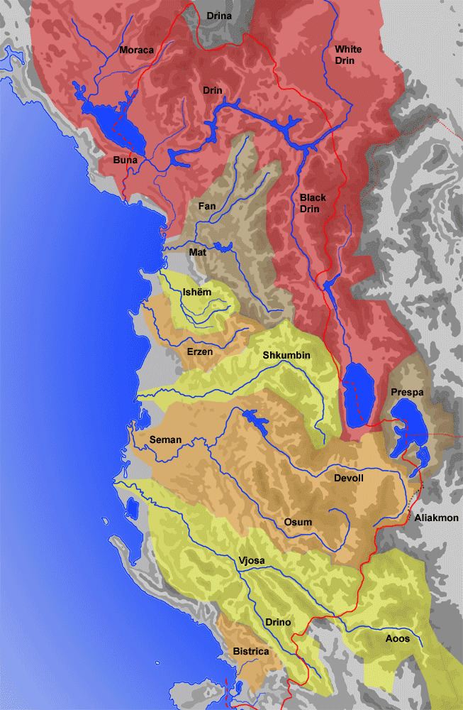 List of rivers of Albania