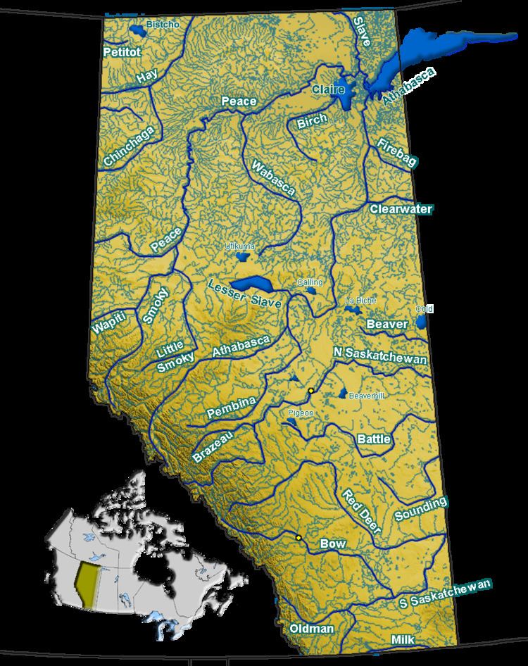 List of rivers of Alberta