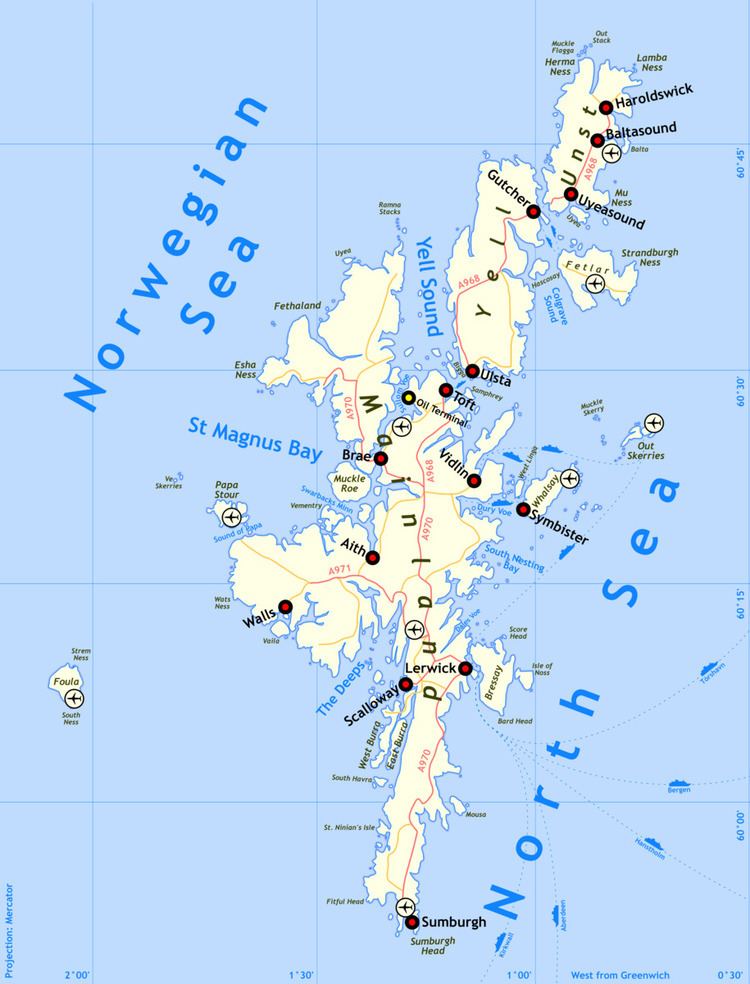 List of Shetland islands