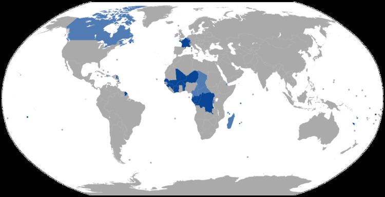 List of territorial entities where French is an official language