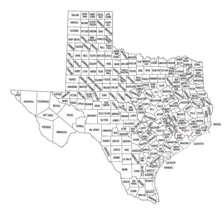 List of Texas county seat name etymologies