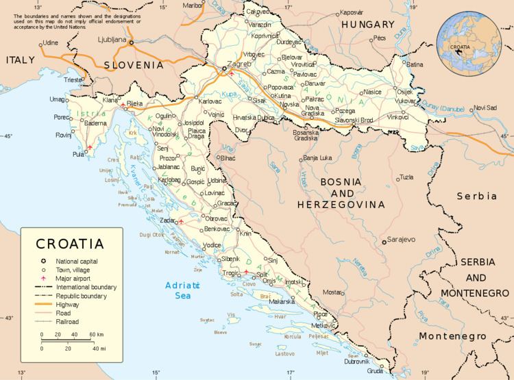 List of twin towns and sister cities in Croatia