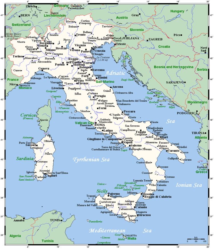 List of twin towns and sister cities in Italy