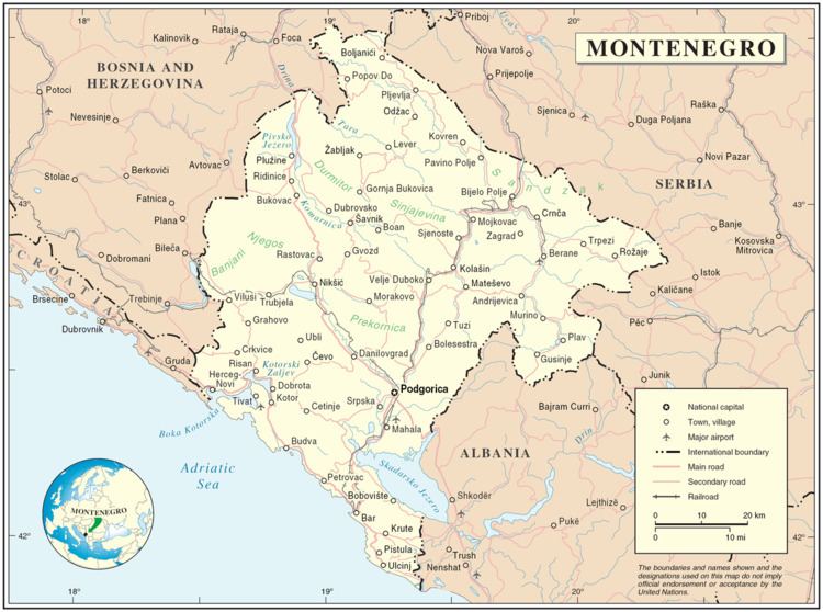 List of twin towns and sister cities in Montenegro