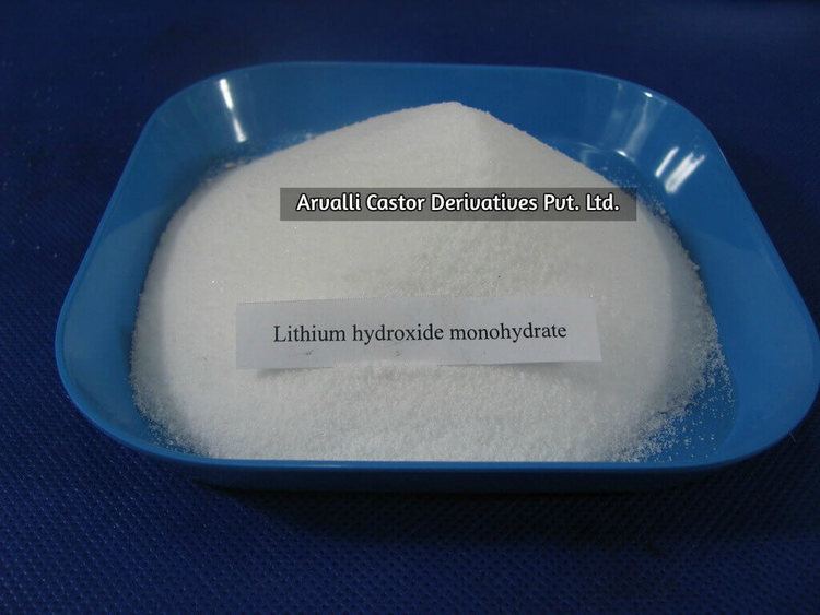 Lithium hydroxide Lithium Hydroxide Monohydrate Arvalli Castor Derivatives Private