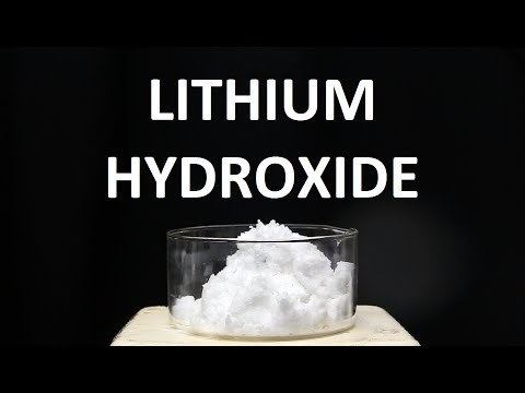 Lithium hydroxide Making Lithium Hydroxide precursor to lithium drugs and CO2