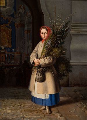 Lithuanian Girl with Palm Sunday Fronds httpsuploadwikimediaorgwikipediacommonsthu