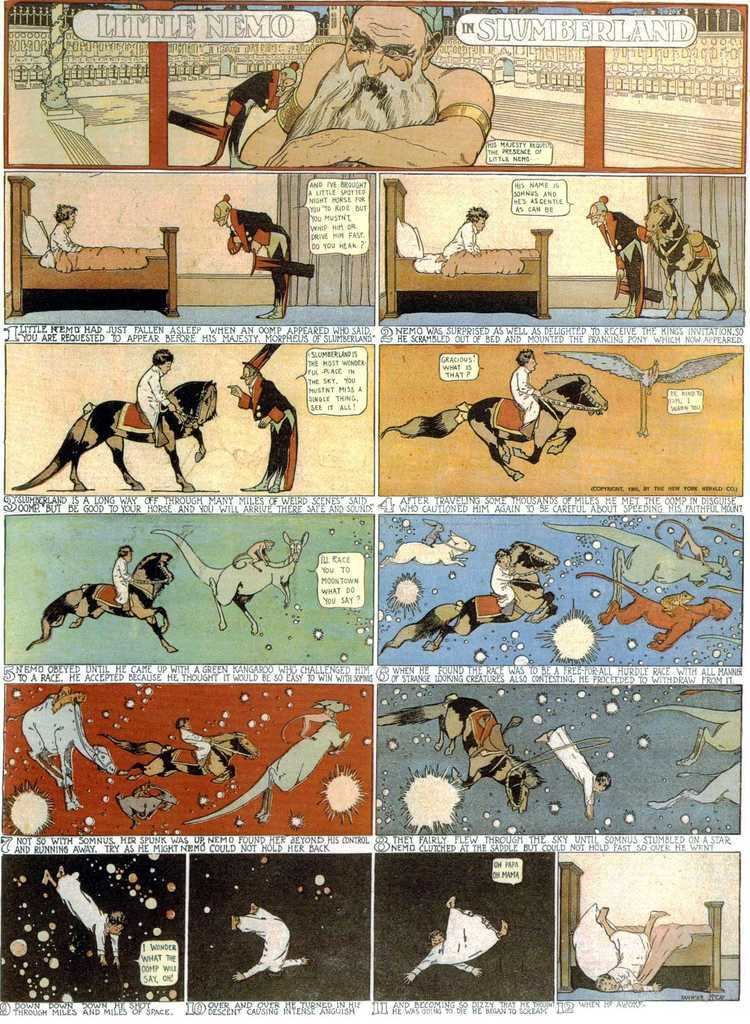 Little Nemo Comic Strip Library Digital Collection of Classic Comic Strips