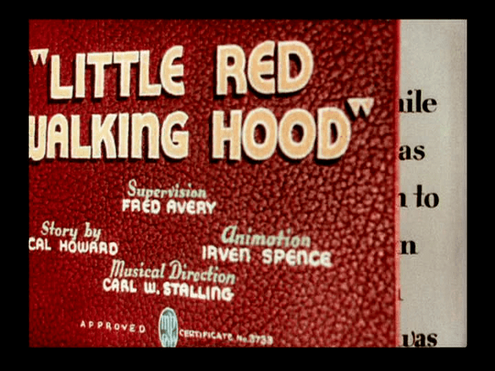 Little Red Walking Hood Supervised By Fred Avery Tex Averys Warner Brothers Cartoons