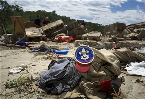 Little Sioux Scout Ranch Scouts recount twister terror heroics Weather NBC News