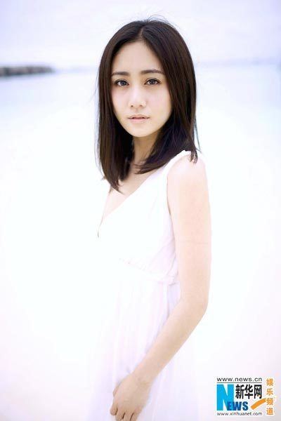 Liu Yun (actress) Actress Liu Yun in white dress3 Chinadailycomcn