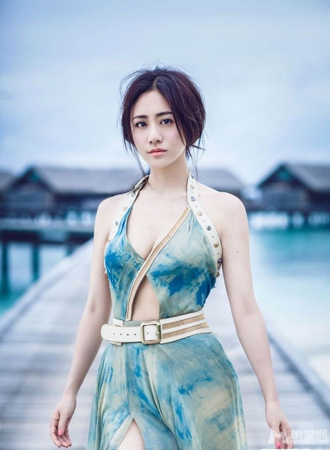 Liu Yun (actress) Celebrity travel Liu Yun in Maldives Chinaorgcn.