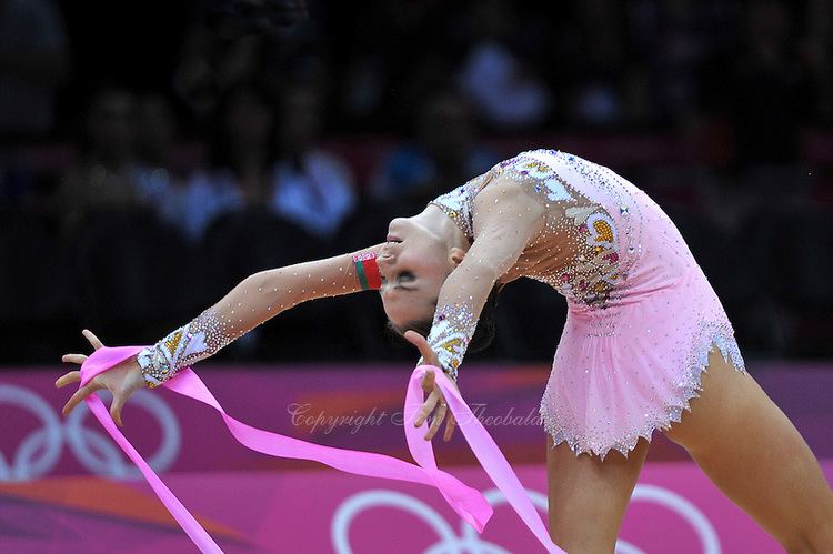 Liubov Charkashyna Liubov Charkashyna London ribbon Rhythmic Gymnastics