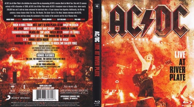 Live at River Plate ACDC LIVE at River Plate BluRay DVD cover 2011