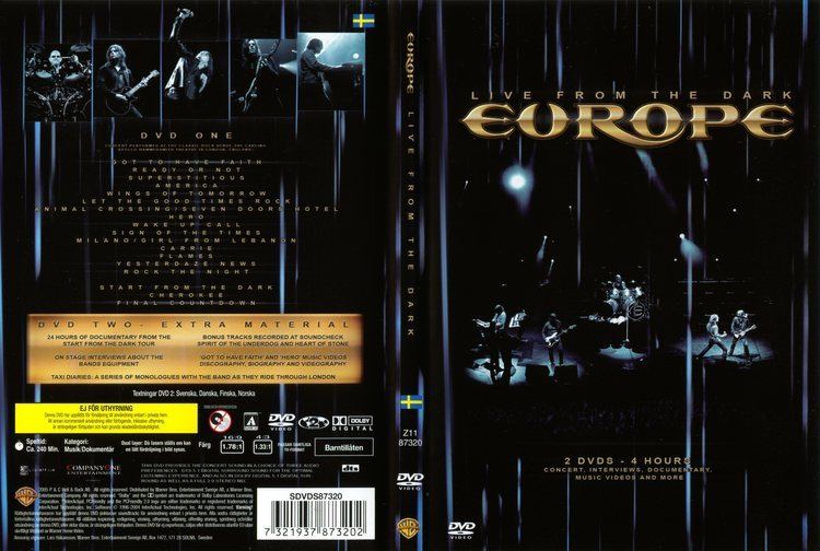 Live from the Dark COVERSBOXSK Europe Live From The Dark high quality DVD