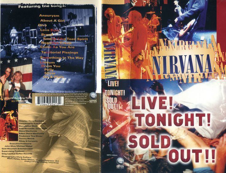 Live! Tonight! Sold Out!! NIRVANA LIVE TONIGHT SOLD OUT VHS Video 83 Mins1994 Grunge Punk