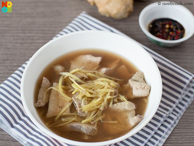 Liver soup Chinese Pork Liver Soup Recipe NoobCookcom