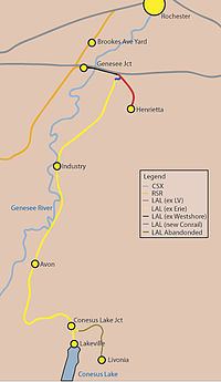Livonia, Avon and Lakeville Railroad httpsuploadwikimediaorgwikipediacommonsthu