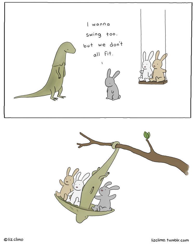 Liz Climo Flitto Content Awkward Everyday Lives Of Animals By Simpsons