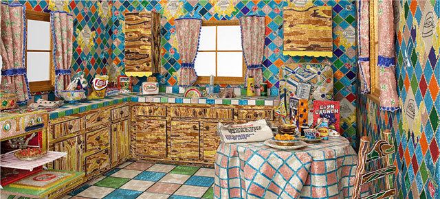 Liza Lou Artist Covers an Entire Kitchen With Millions of Glass Beads