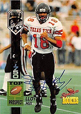 Lloyd Hill (American football) Lloyd Hill autographed Football Card Texas Tech 1994 Signature
