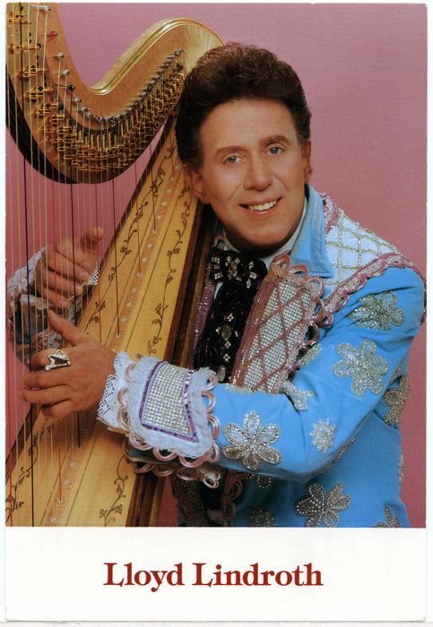 Lloyd Lindroth cranched for now Liberace of the Harp Lloyd Lindroth