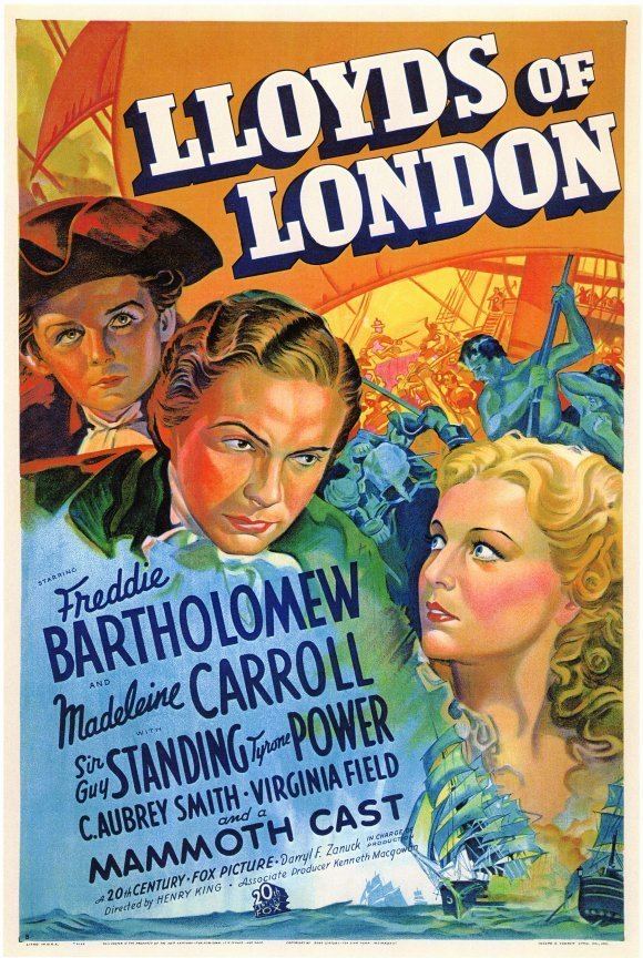 Lloyd's of London (film) Mark My Words Movie Review Tyrone Power in Lloyds of London 1936