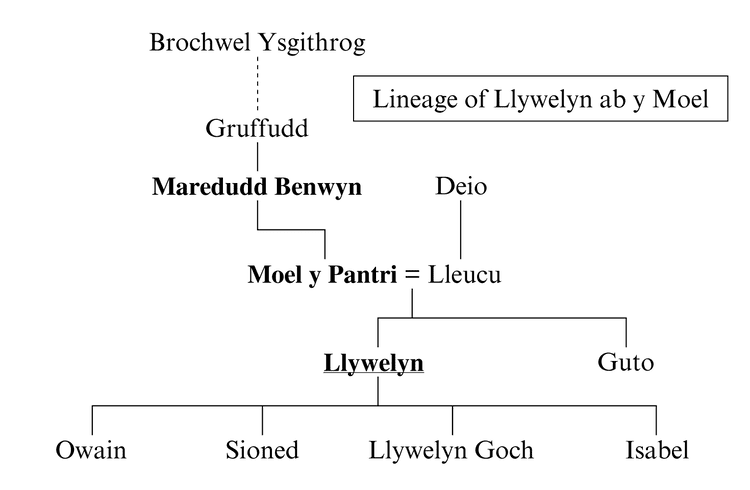 Llywelyn ab y Moel Llywelyn ab y Moel Gutor Glyns Wales