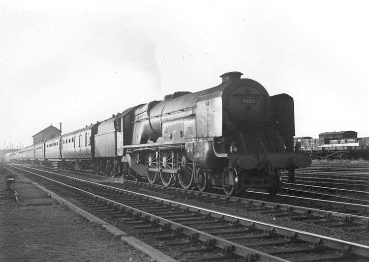 LMS Turbomotive Nuneaton Station LMS 460 Stanier Pacific No 6202 unofficially