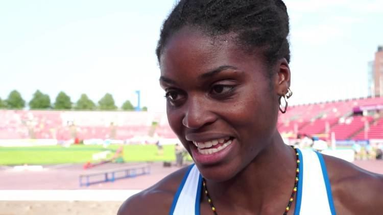 Lenora Guion-Firmin Lenora Guion Firmin FRA after winning the 400m and