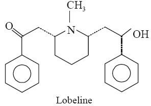 Lobeline LobelineSynonyms Lobeline Inflatine obtained from the herb and