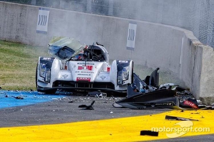 Loïc Duval photos emerge of Loic Duval39s horrifying Le Mans crash