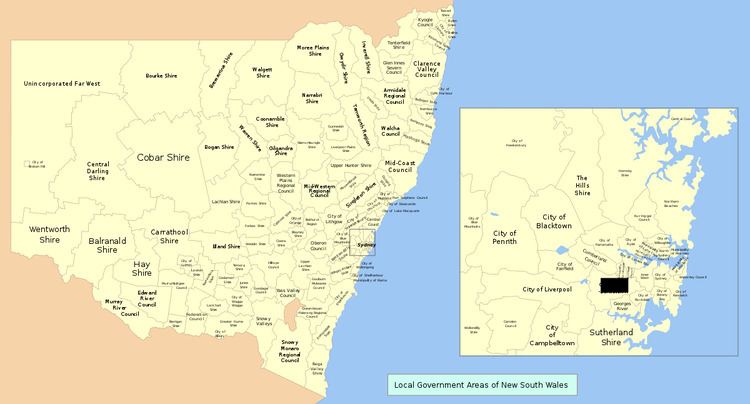 Local government areas of New South Wales