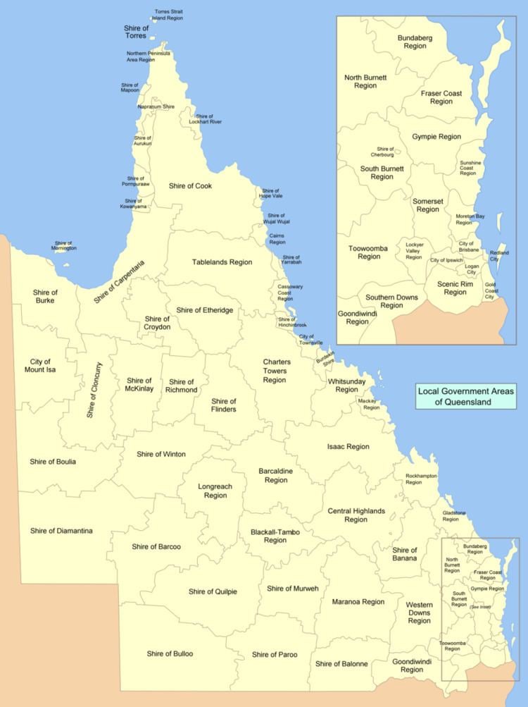 Local government areas of Queensland